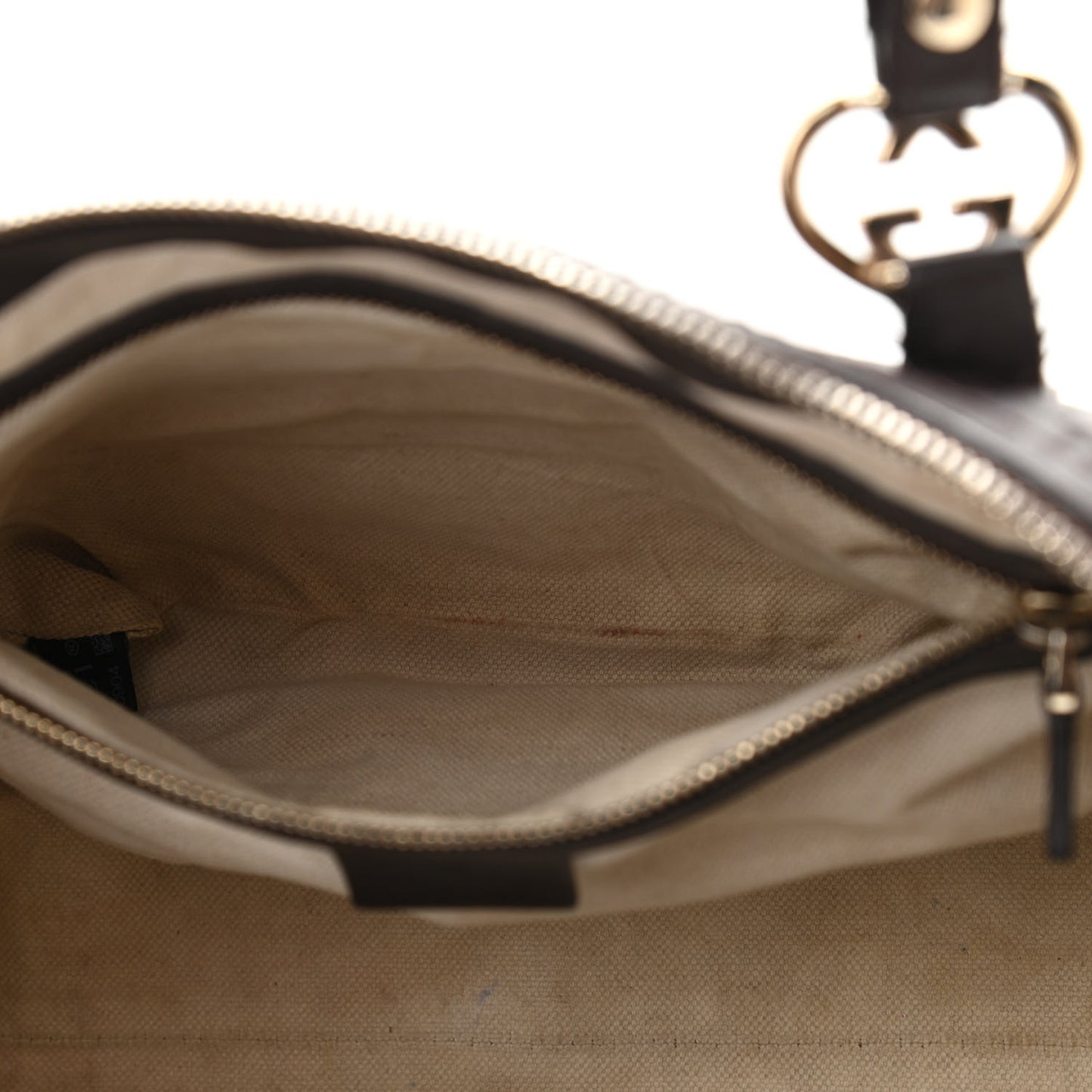 Guccissima Small Lovely Heart Tote Chocolate