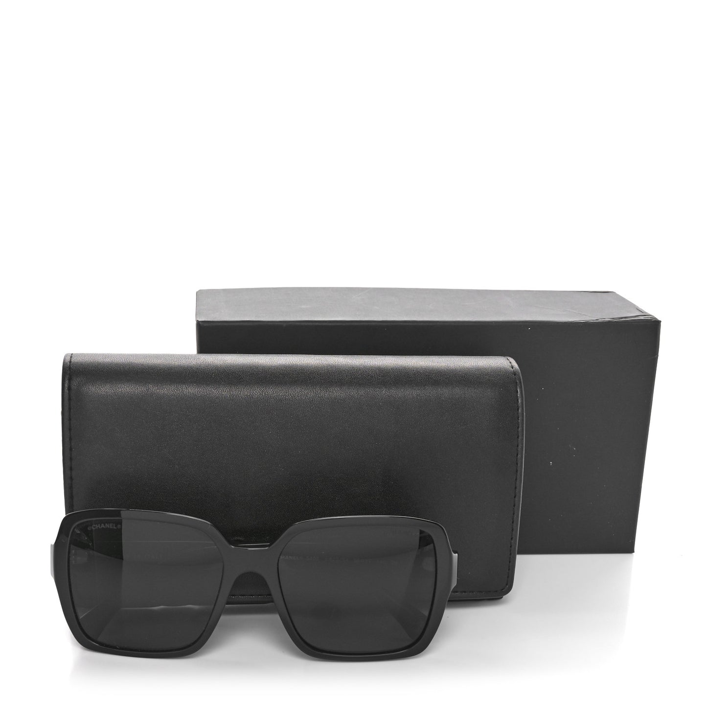 Acetate Square Sunglasses 5408 Black