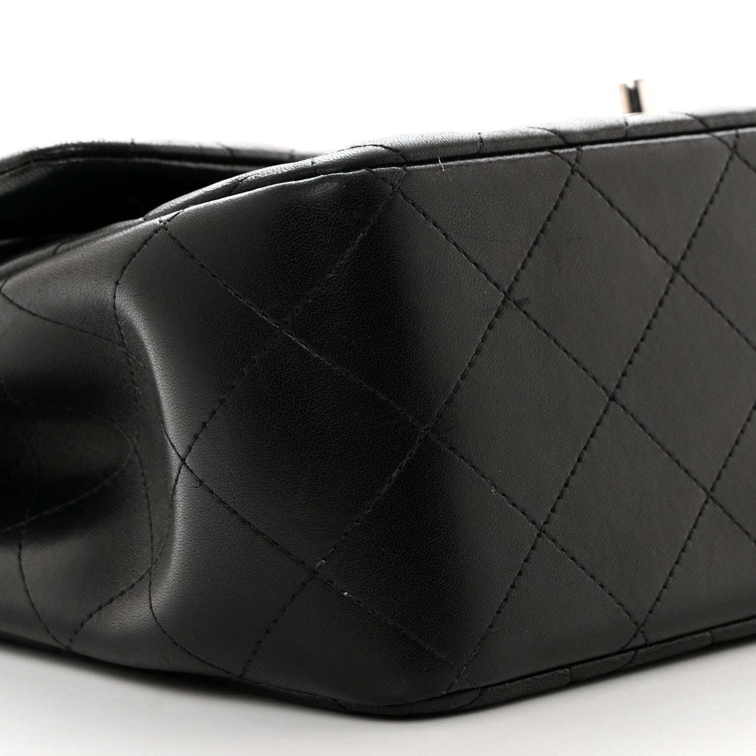 Chanel Lambskin Quilted Jumbo Double Flap Black 9 of 12