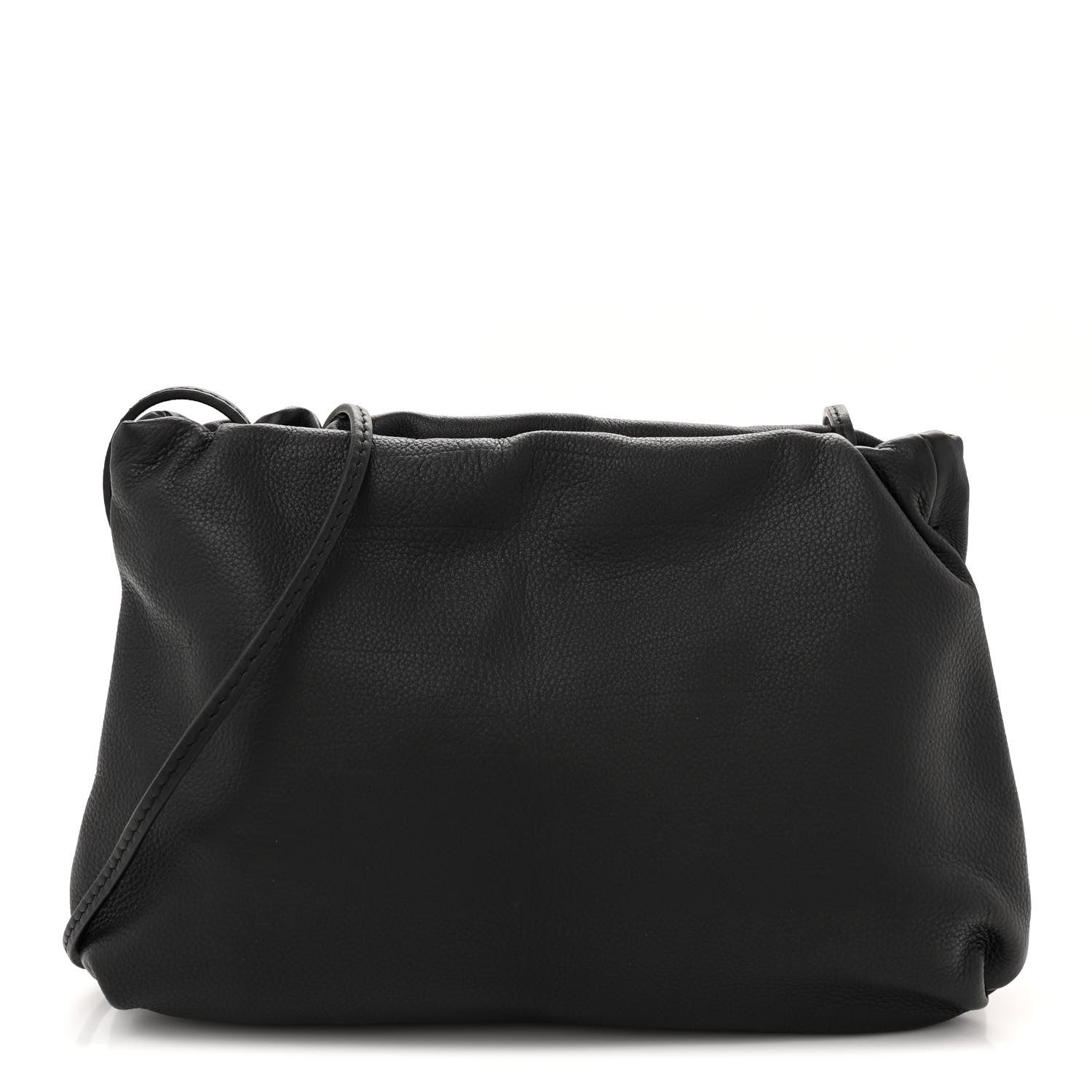 The Row Grained Calfskin Bourse Clutch Black 1 of 9