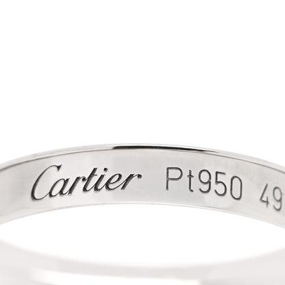 Cartier Platinum 3mm Declaration Wedding Band Ring 49 5 4 of 4