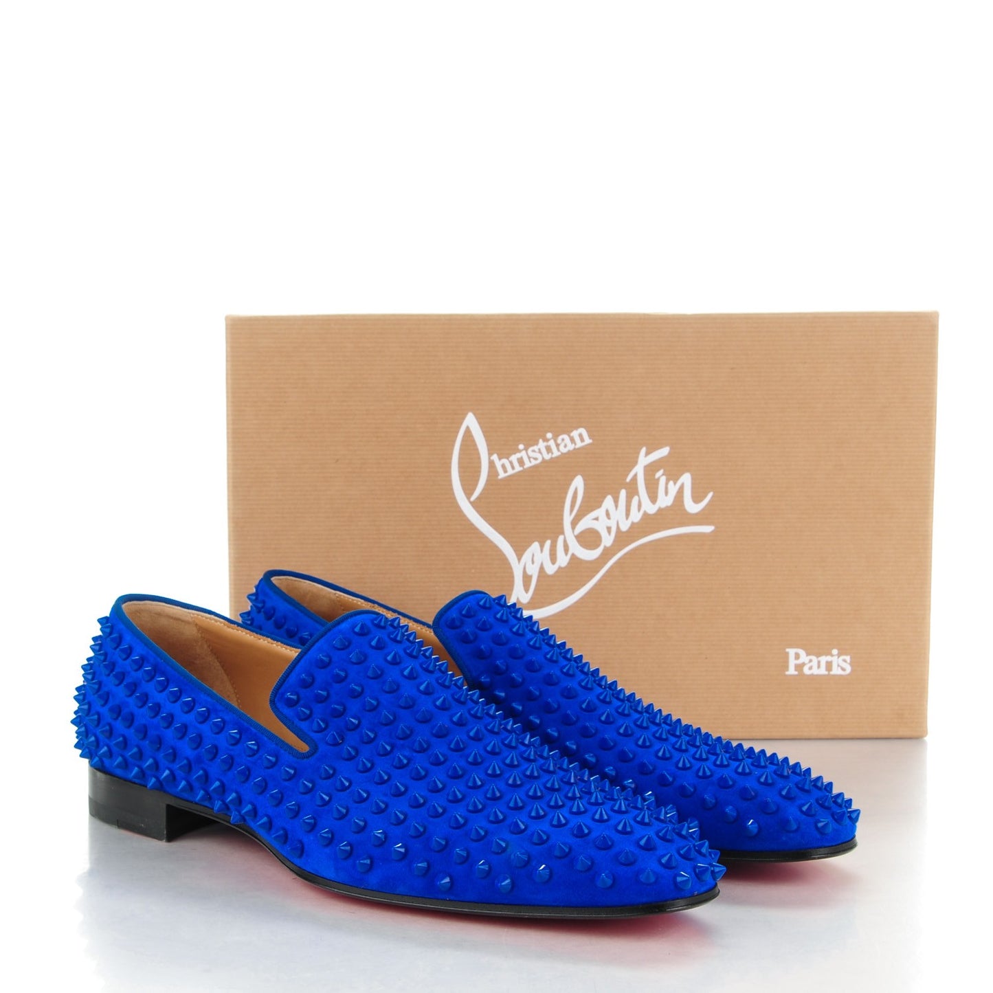 Mens Veau Velours Spikes Dandelion Flat 42.5 Electric