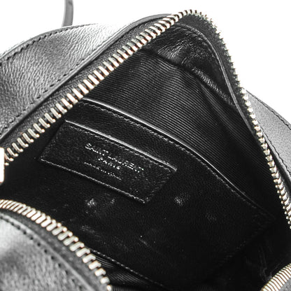 Saint Laurent Calfskin Chevron Small Camera Bag Black 7 of 9