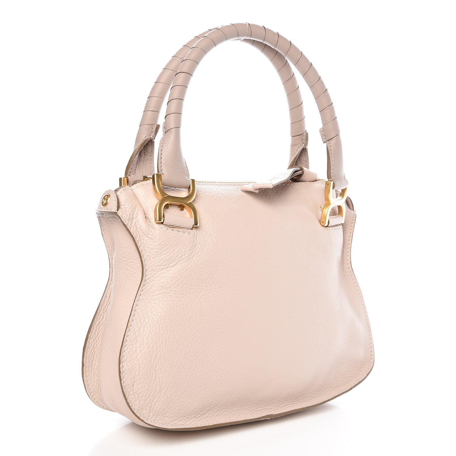 Chloe Calfskin Small Marcie Satchel Abstract White 3 of 9