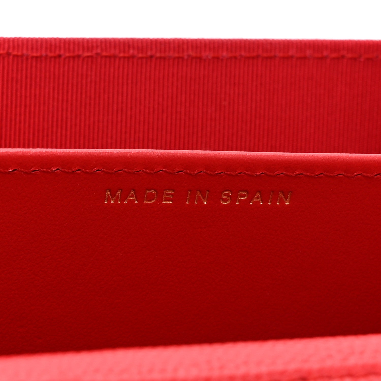 Chanel Caviar Quilted Flap Card Holder On Chain Red 7 of 12