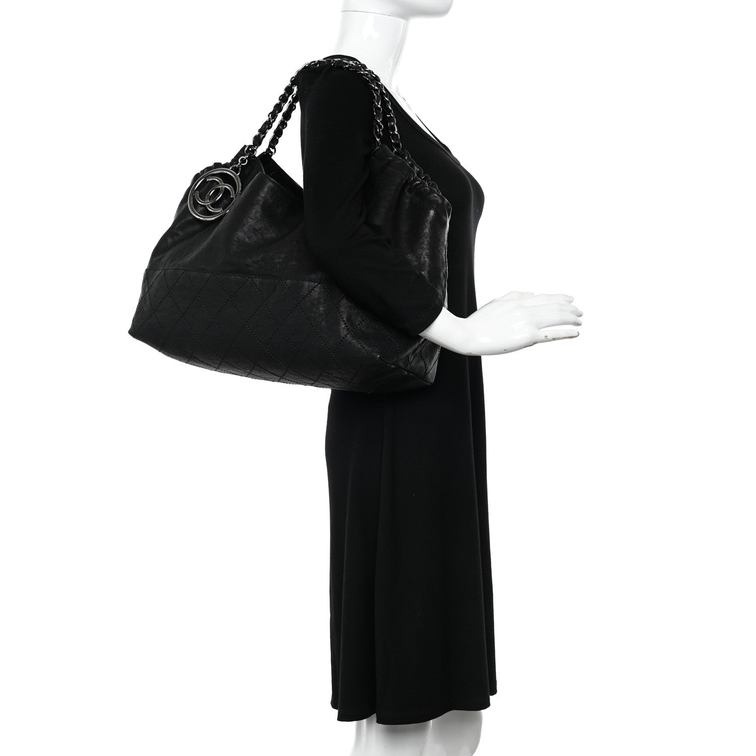 Chanel Calfskin Baby Coco Cabas Black 2 of 11