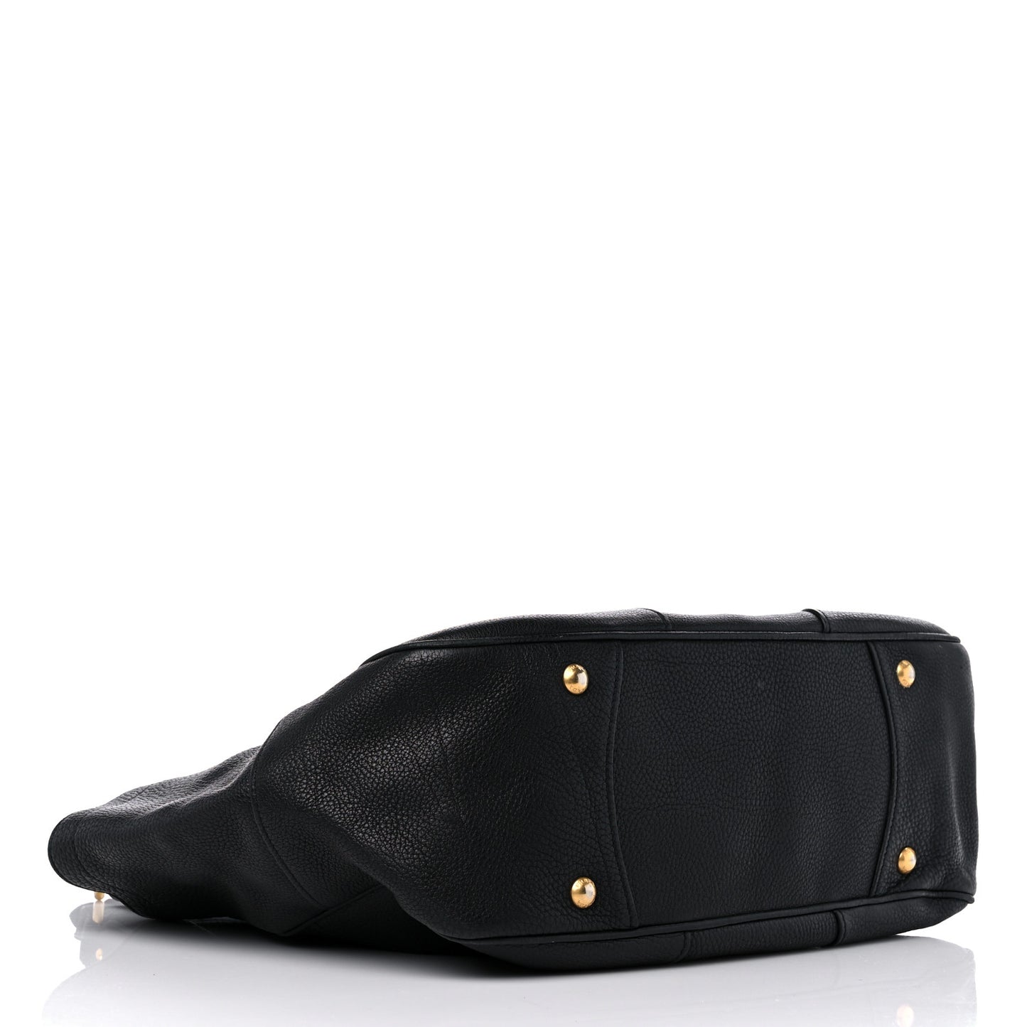 Vitello Daino Shoulder Bag Black