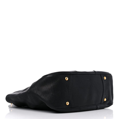 Prada Vitello Daino Shoulder Bag Black 3 of 15