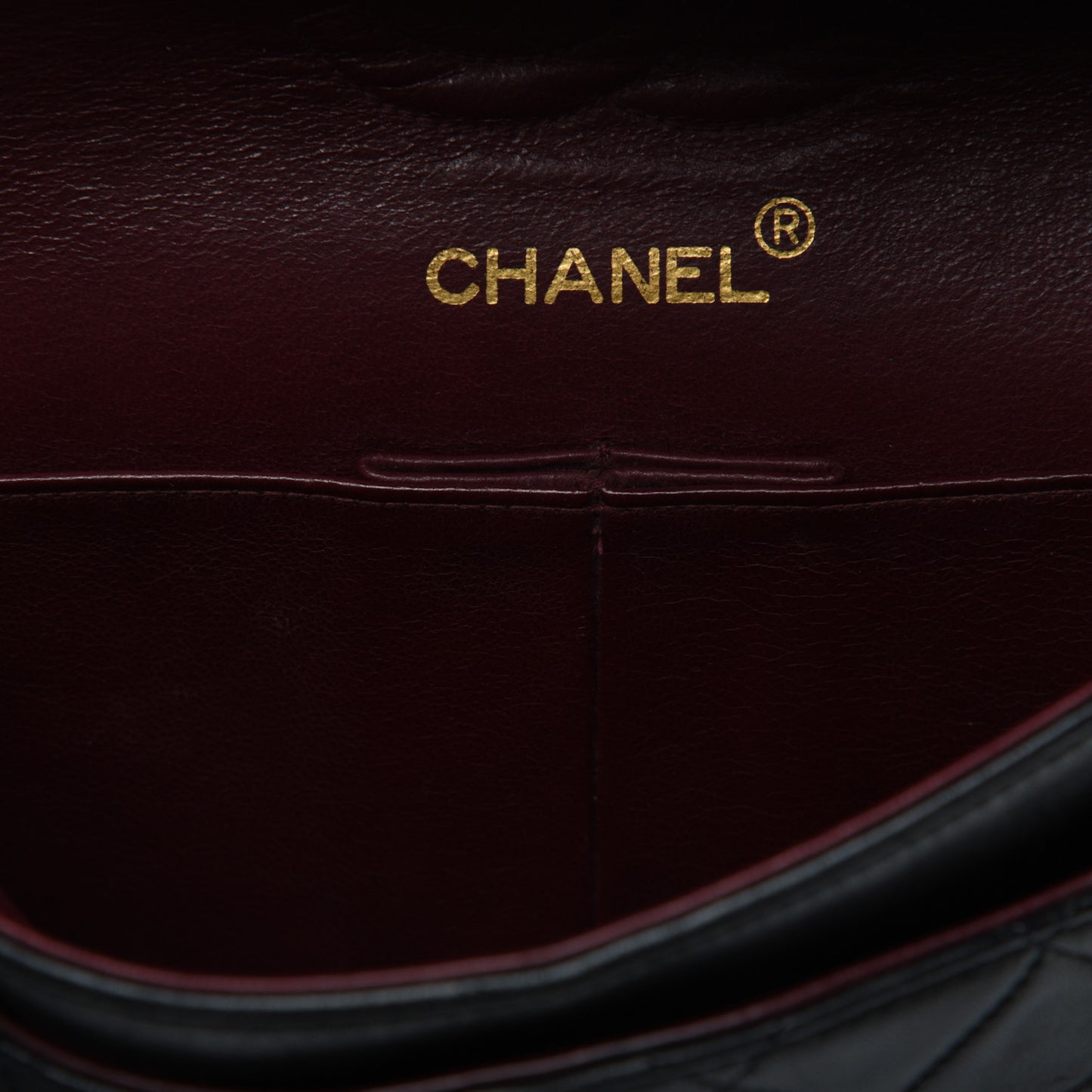 Lambskin Quilted Small Double Flap Black