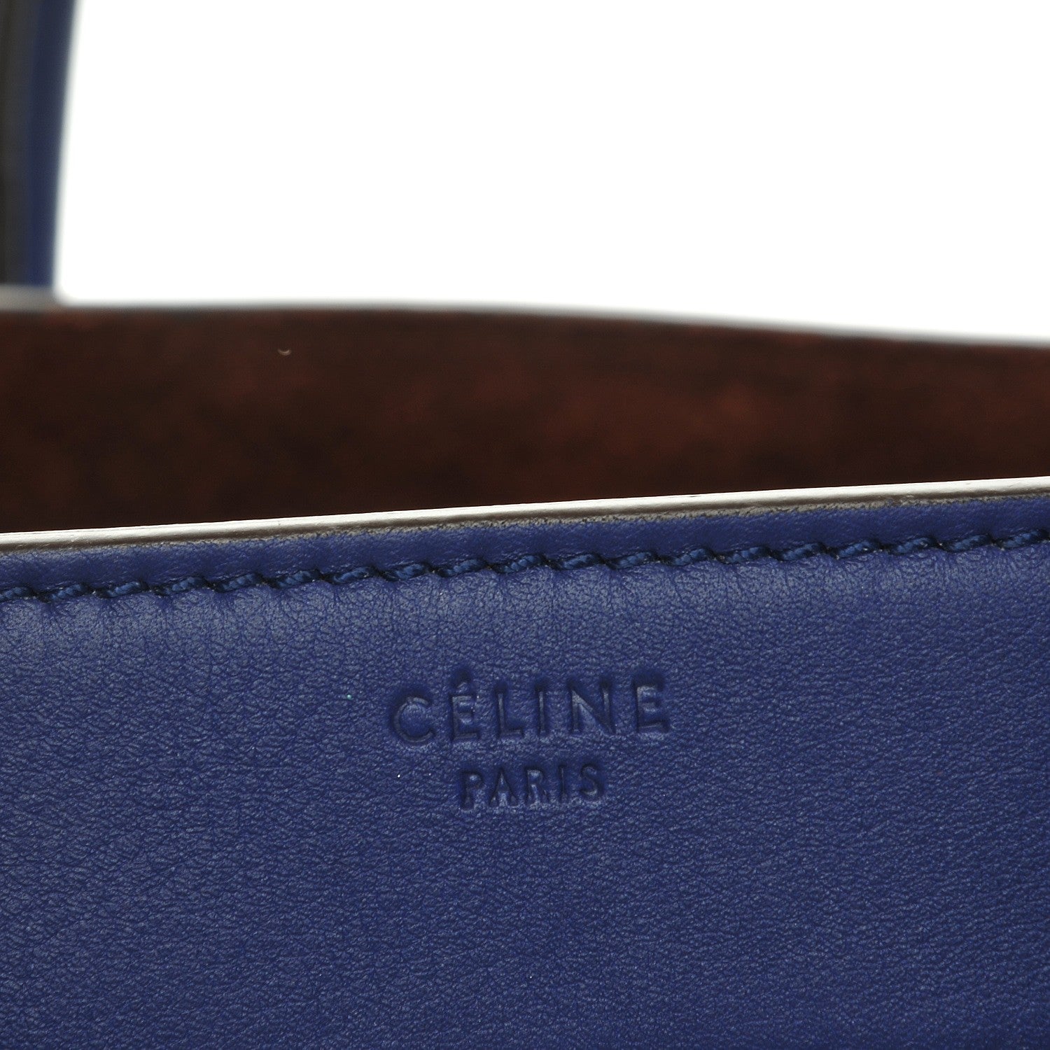 Celine Supple Calfskin Medium Phantom Luggage Indigo 7 of 8