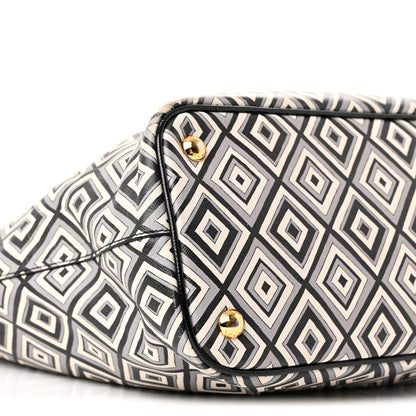 Prada Saffiano Diamond Print Tote Multicolor 9 of 10