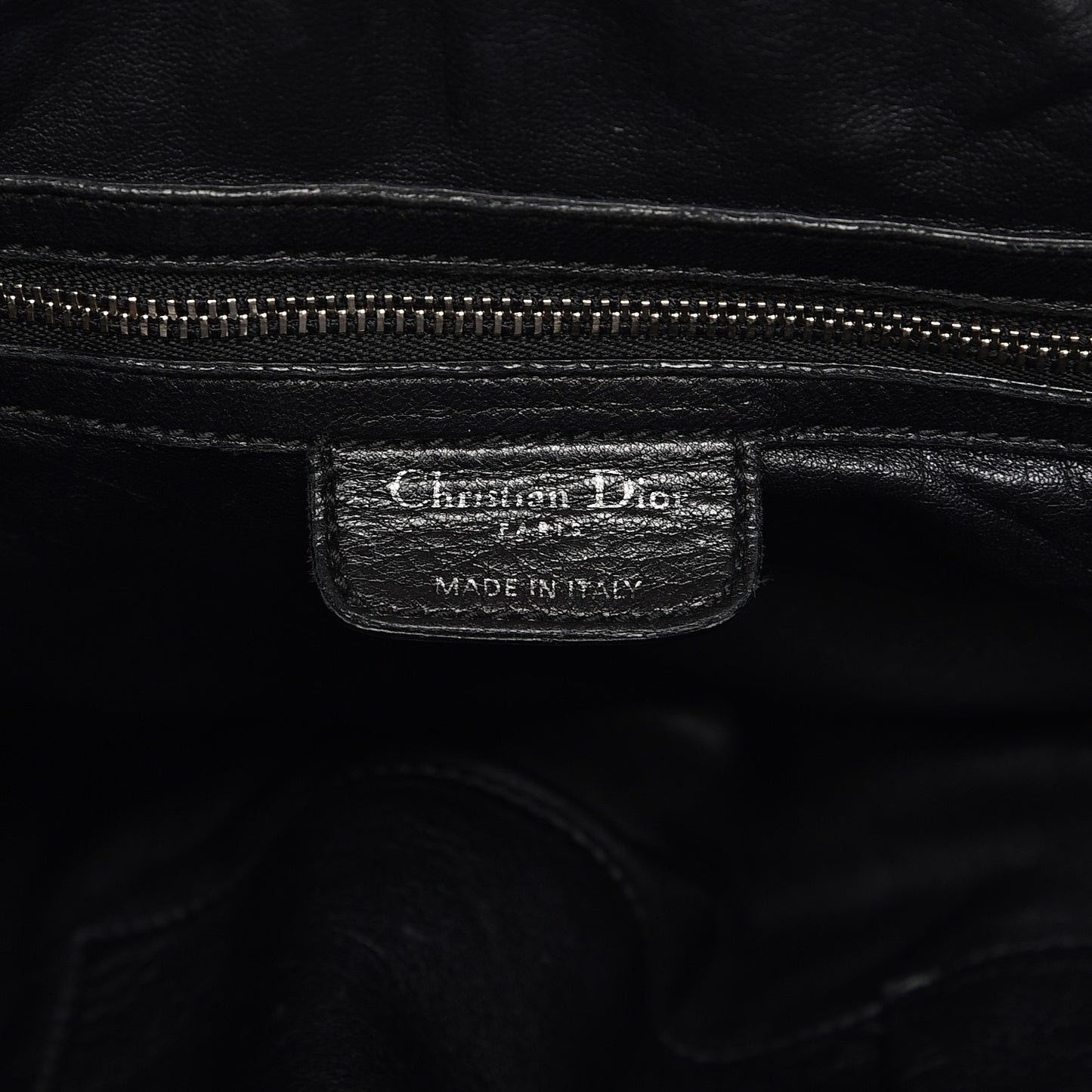 Lambskin Medium Dior Soft Tote Black