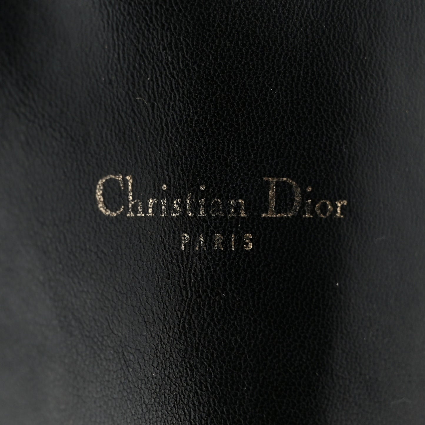 Grained Calfskin Cannage Diorling Wallet On Chain Black