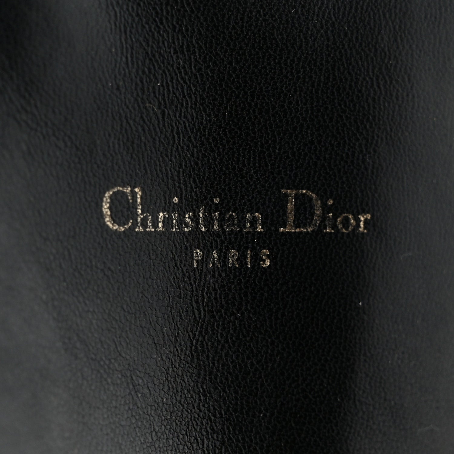 Christian Dior Grained Calfskin Cannage Diorling Wallet On Chain Black 6 of 10