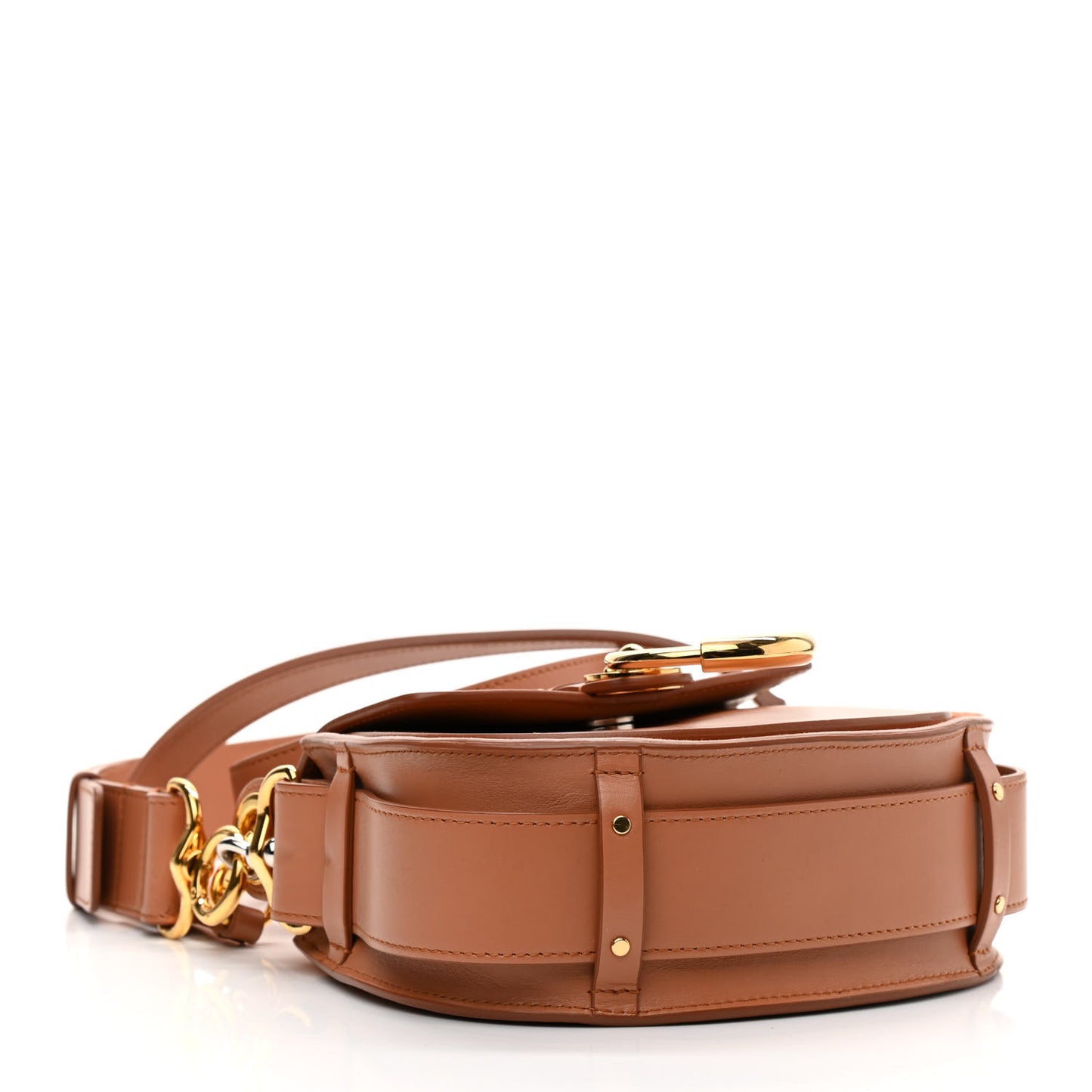 Calfskin Small Tess Bag Muted Brown