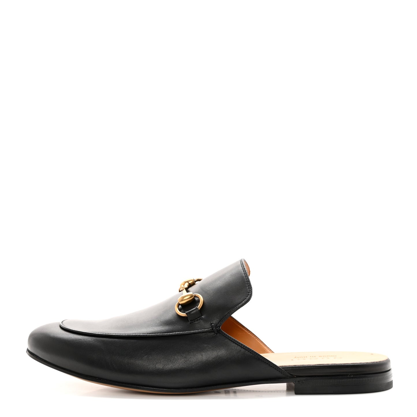Calfskin Mens Princetown Slippers 9 Black