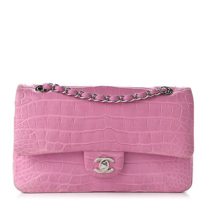 Chanel Matte Alligator Medium Double Flap Pink 1 of 10