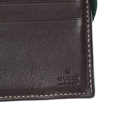 Gucci Monogram Web Band Bi-Fold Wallet Brown 6 of 8