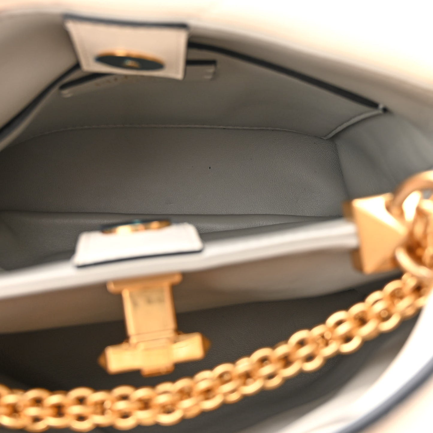 Nappa Small Roman Stud The Handle Bag Ivory