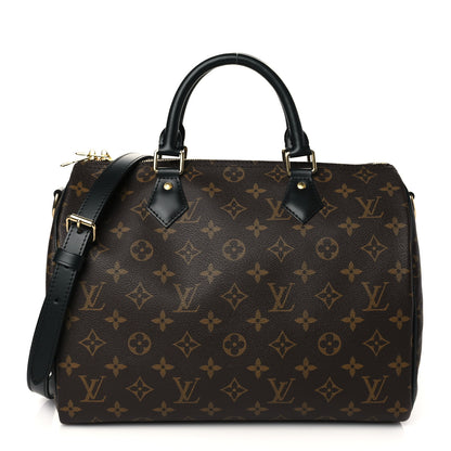 Louis Vuitton Monogram My World Tour Speedy Bandouliere 30 Black 1 of 9