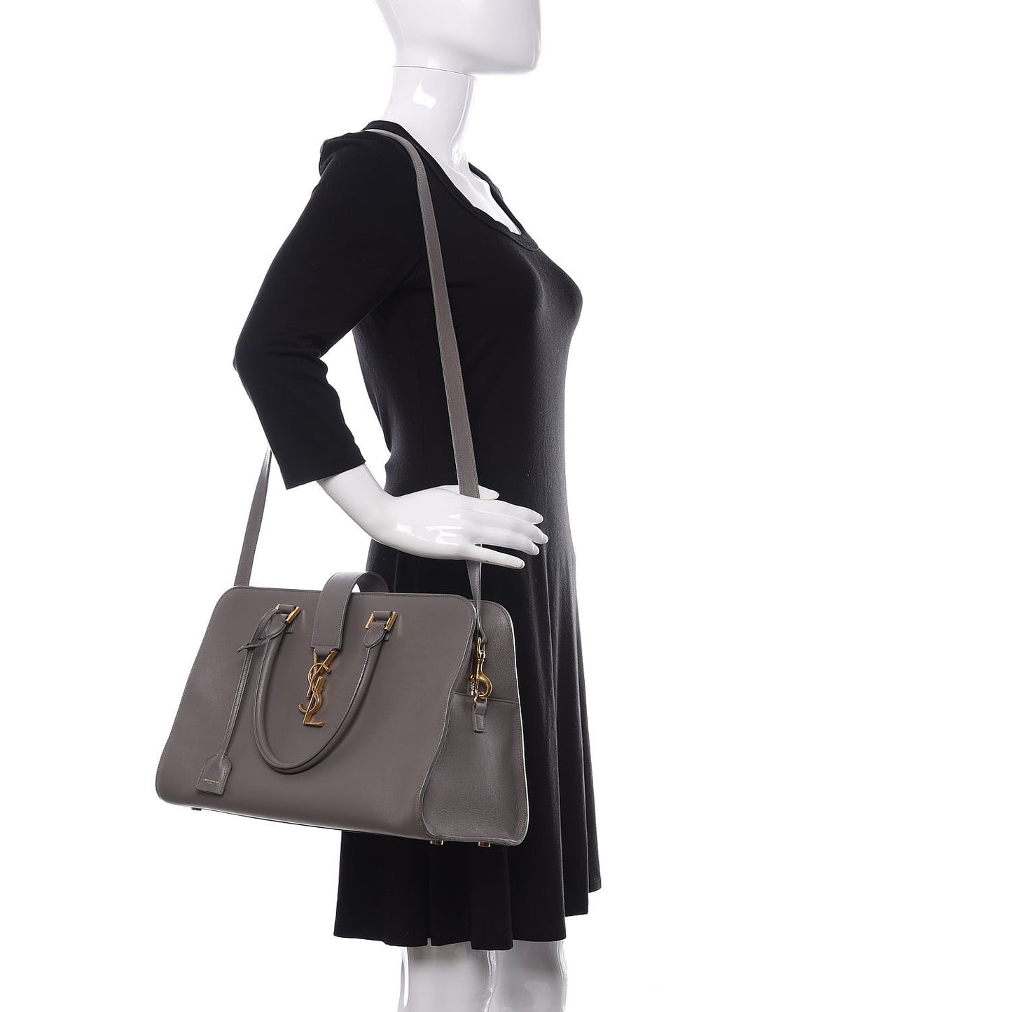 Smooth Calfskin Medium Monogram Cabas Fog