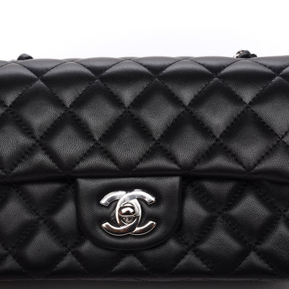 Chanel Lambskin Quilted Mini Rectangular Flap Black 11 of 12