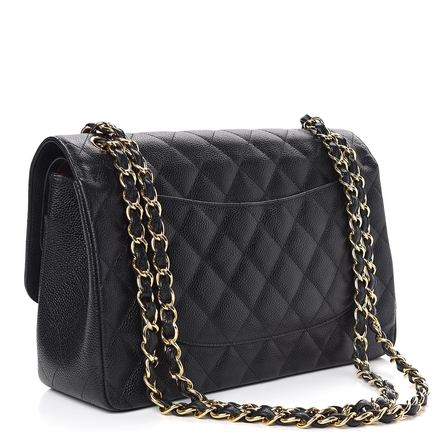 Chanel Caviar Quilted Jumbo Double Flap Black 3 of 10