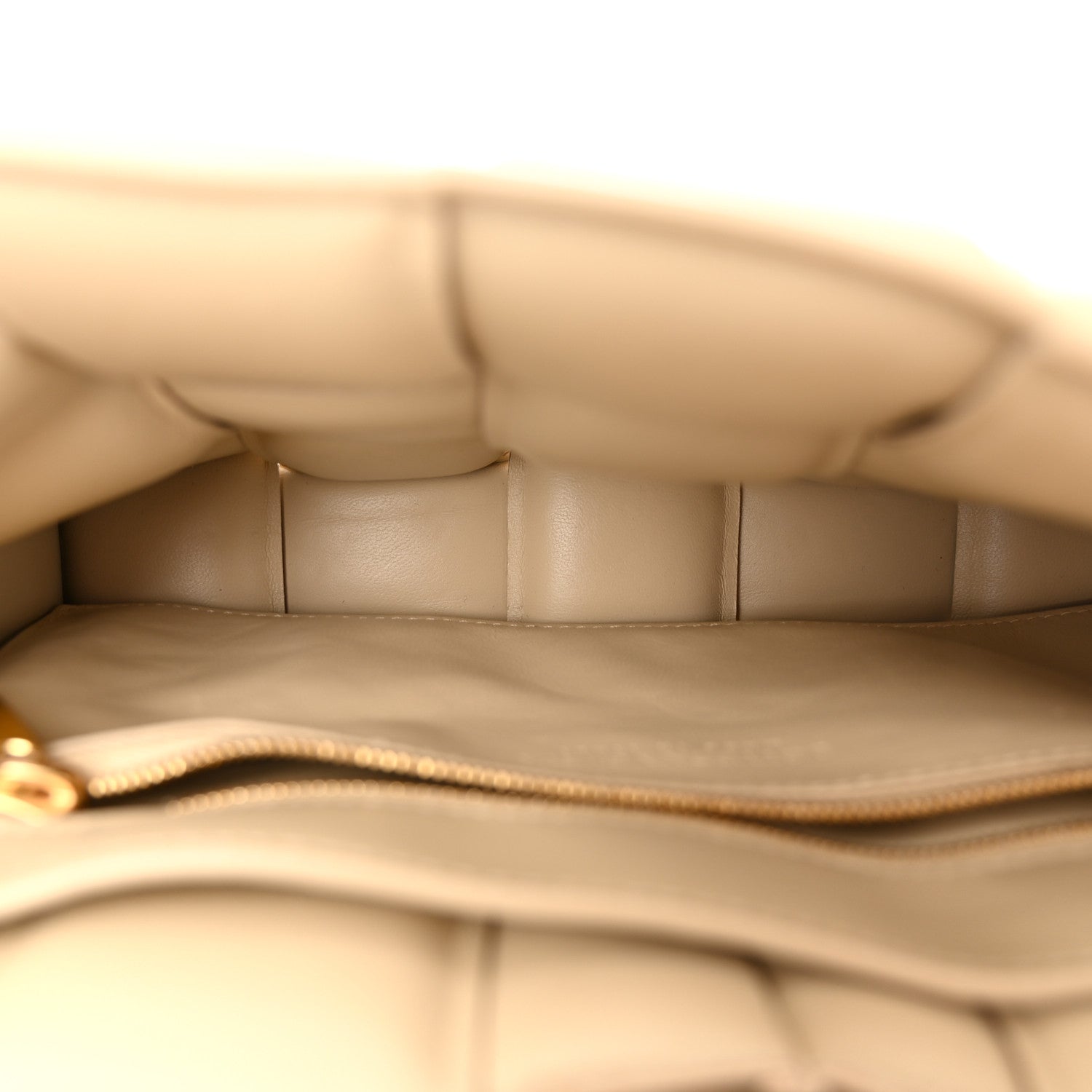 Bottega Veneta Lambskin Maxi Intreccio Padded Chain Cassette Crossbody Bag Porridge 5 of 10