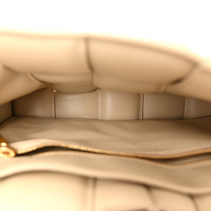Bottega Veneta Lambskin Maxi Intreccio Padded Chain Cassette Crossbody Bag Porridge 5 of 10