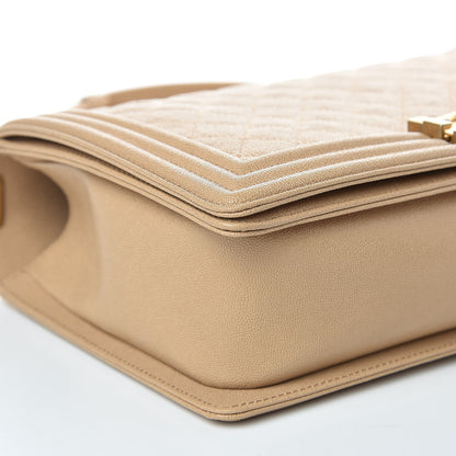 Chanel Caviar Quilted New Medium Boy Flap Beige 8 of 11