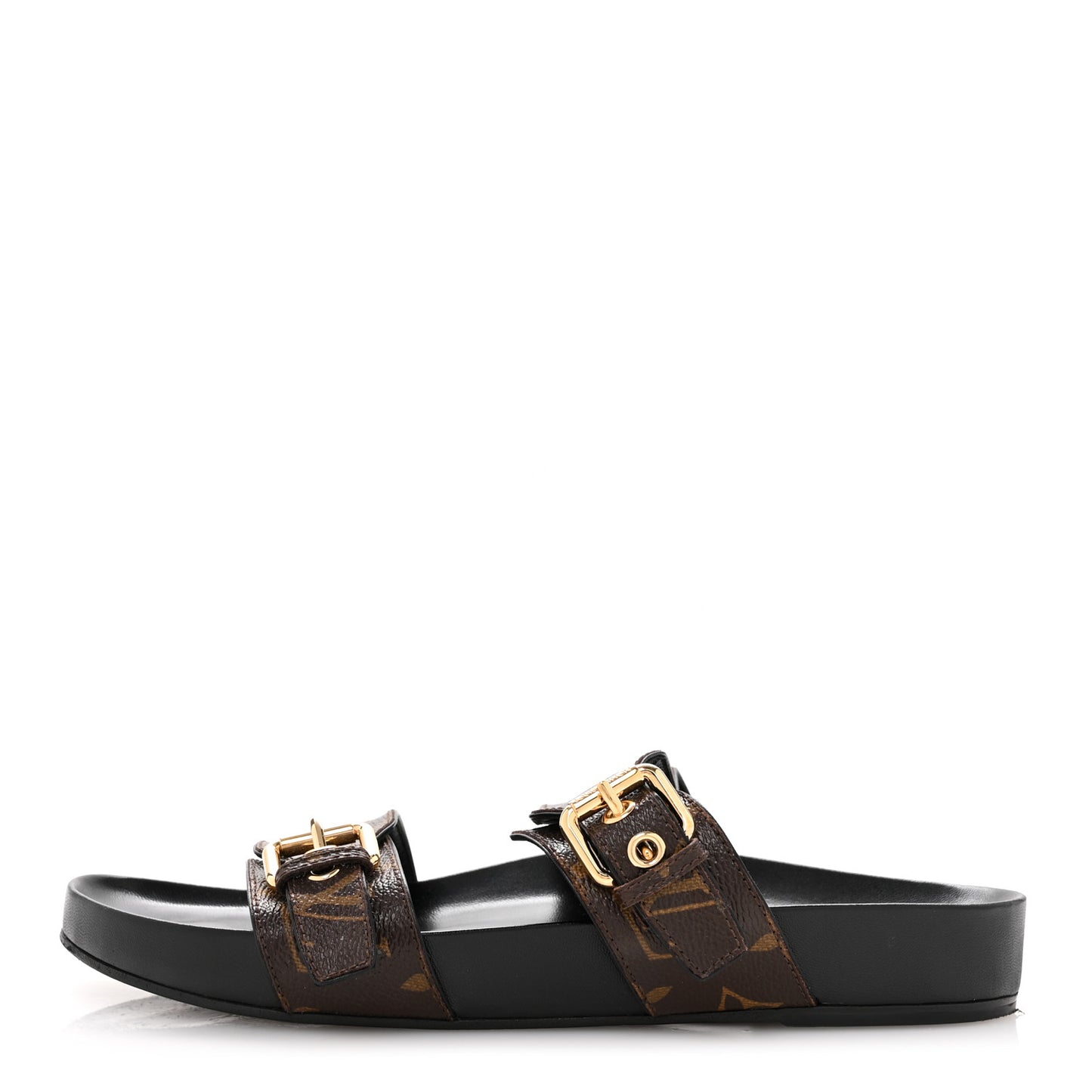 Monogram Bom Dia Mule Sandals 39 Black