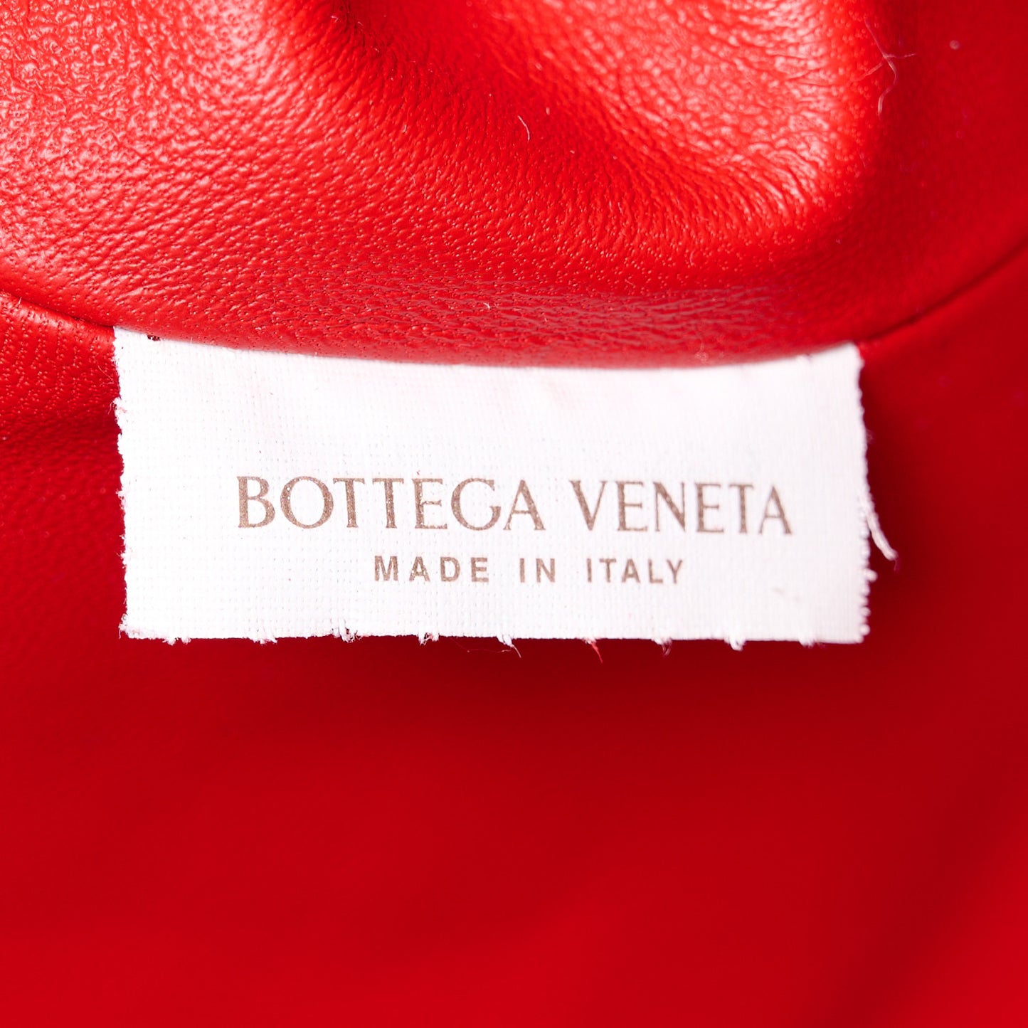 Nappa Maxi Intrecciato The Pouch Oversized Clutch Bright Red