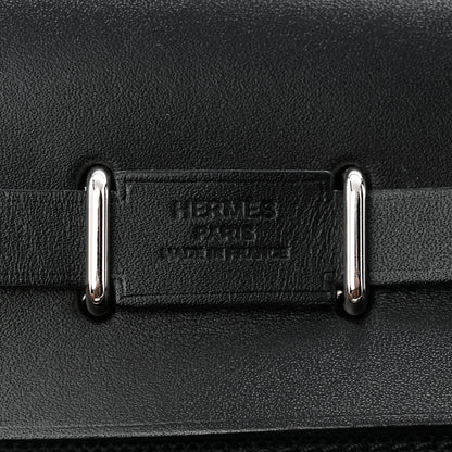 Hermes Military Toile Vache Hunter Herbag Zip Retourne 20 Black 6 of 11