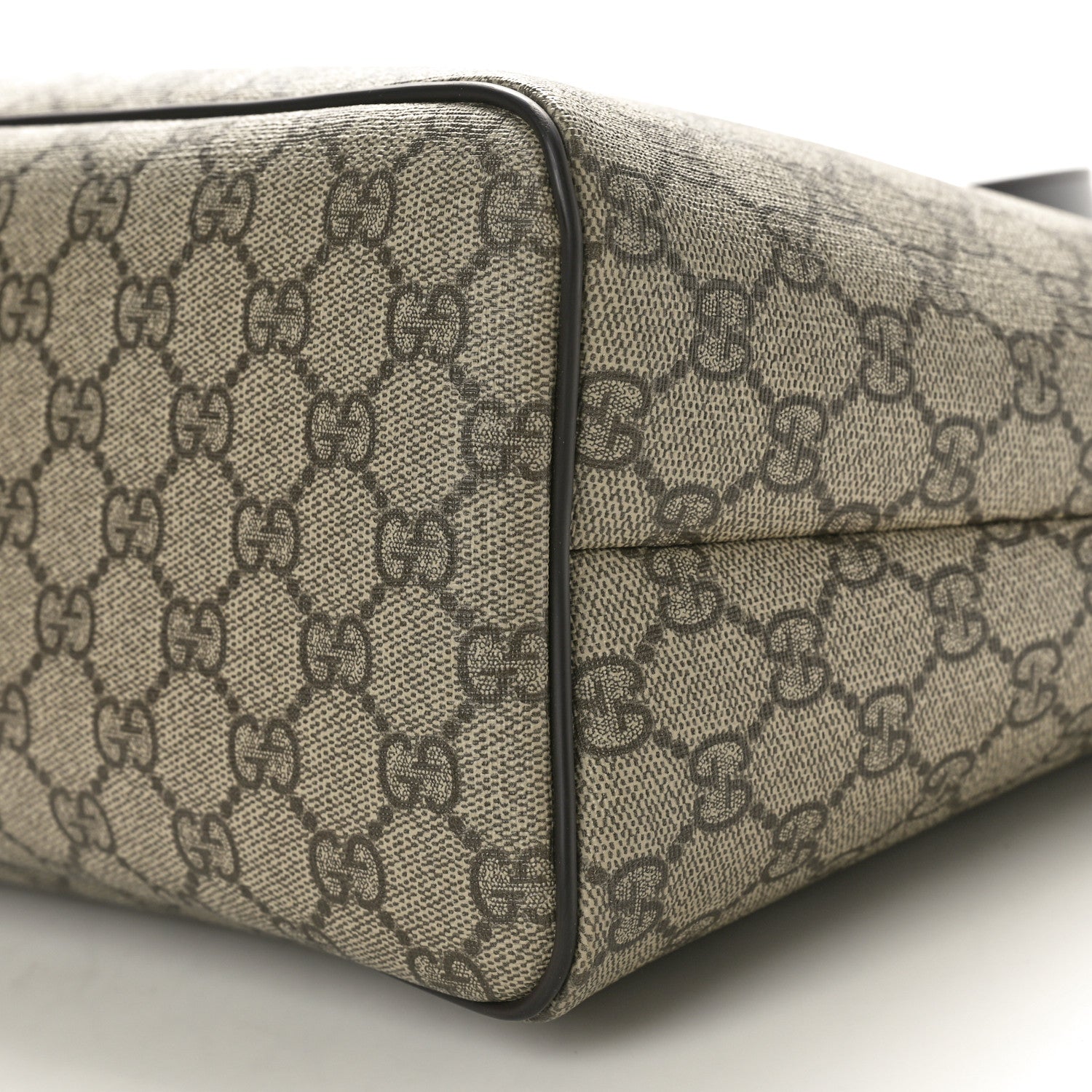 Gucci GG Supreme Monogram Medium Zippered Shopping Tote Dark Brown 10 of 10