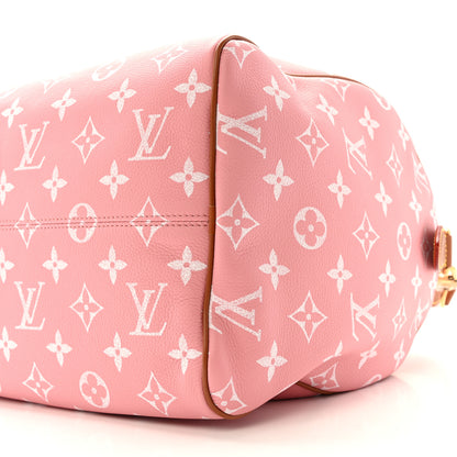 Louis Vuitton Calfskin Monogram Speedy P9 Bandouliere 40 Pink Sakura 10 of 15