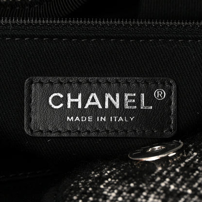 Chanel Mixed Fibers Calfskin Medium Deauville Tote Black 6 of 12