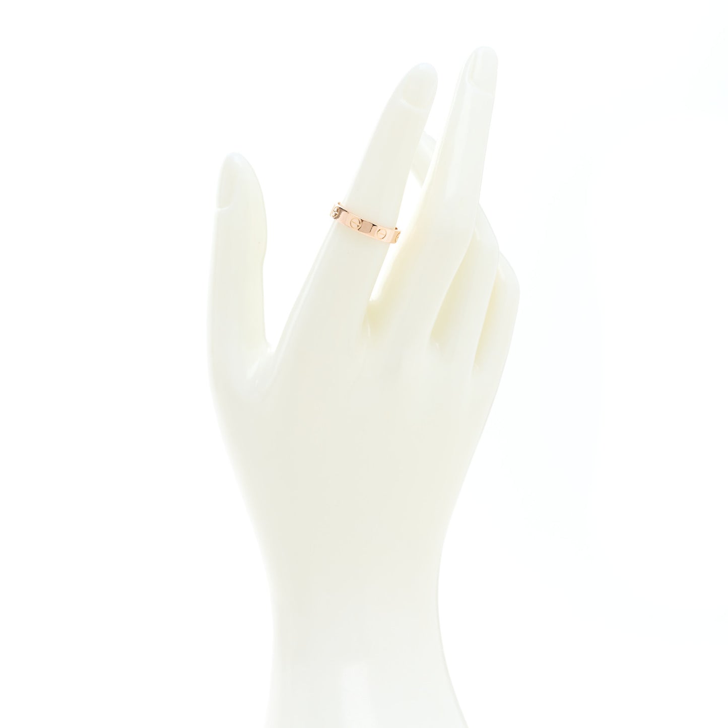 18K Pink Gold 3.5mm LOVE Wedding Band Ring 52 6