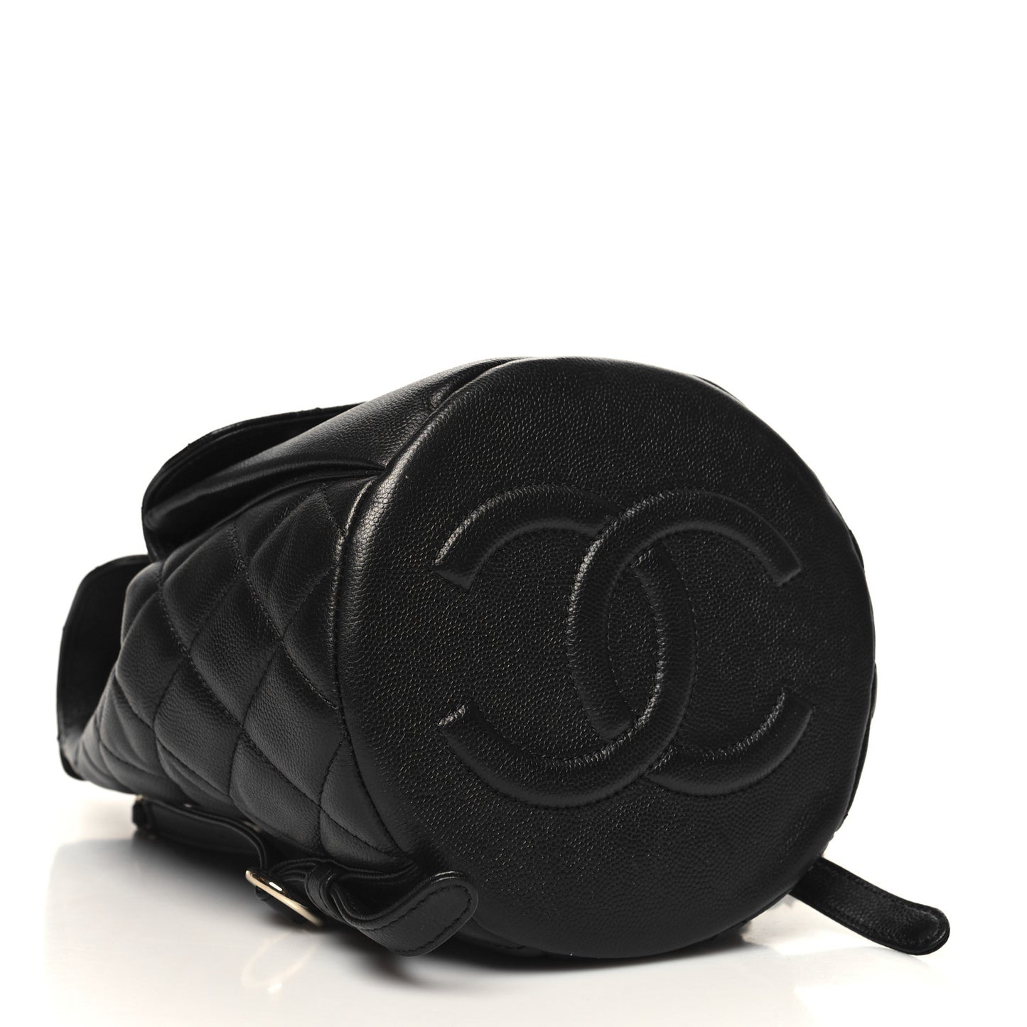Caviar Quilted Pockets Backpack Black