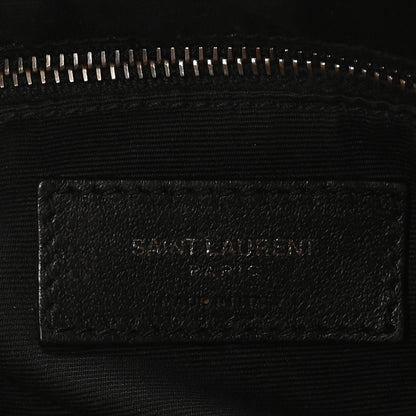 Saint Laurent Pebbled Lambskin Chevron Monogram Large Nolita Black 6 of 11