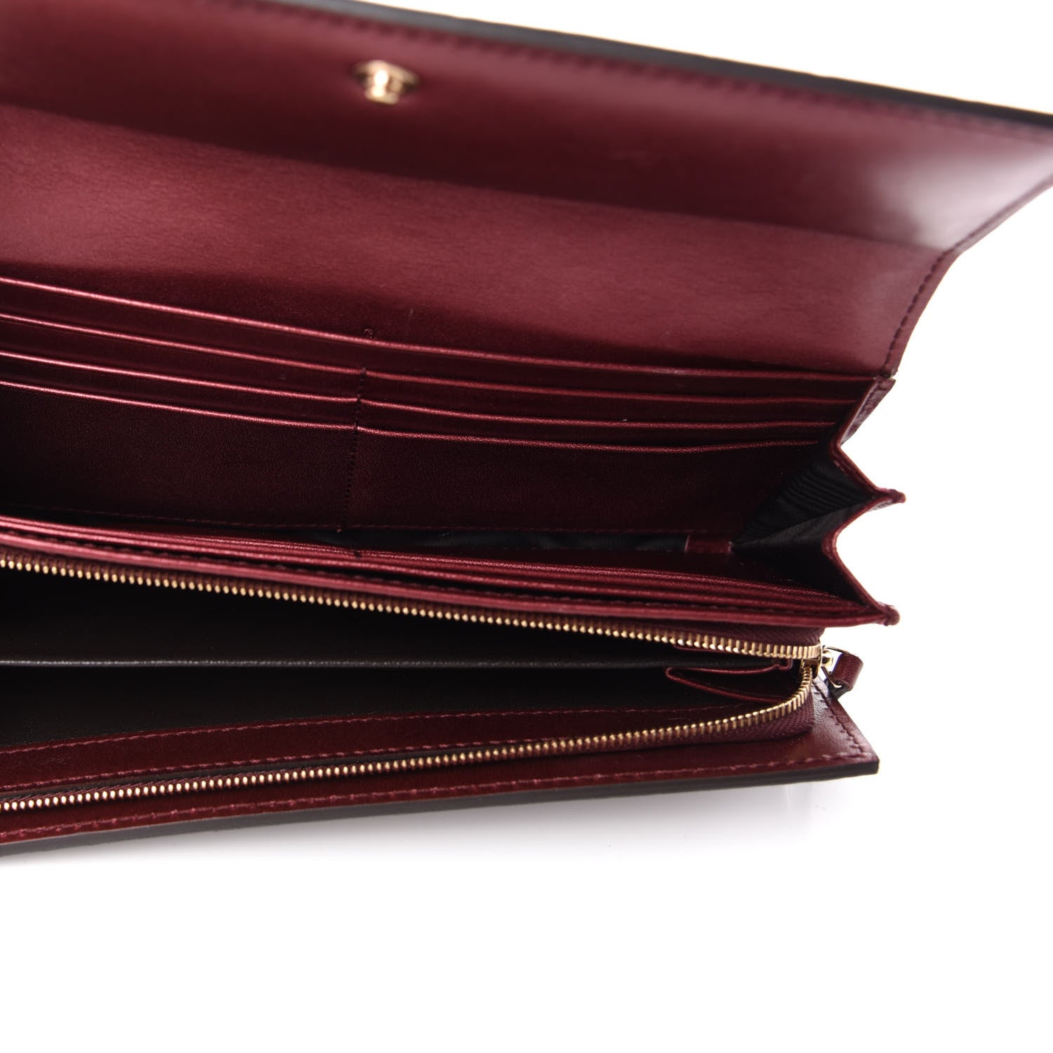 Gucci Shine Guccissima Lovely Heart Continental Wallet Scarlatto 5 of 7