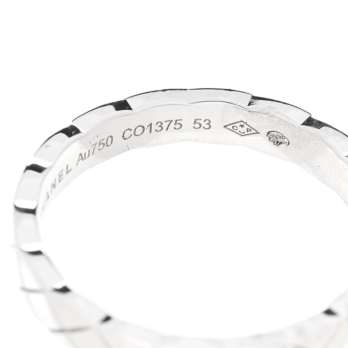 18K White Gold Mini Coco Crush Ring 53 6.25