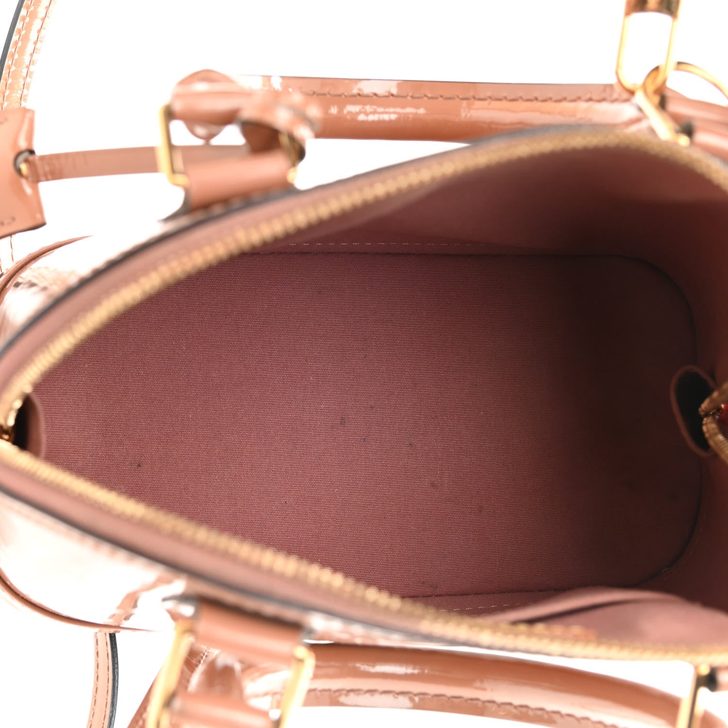 Louis Vuitton Vernis Alma BB Rose Velours 5 of 9