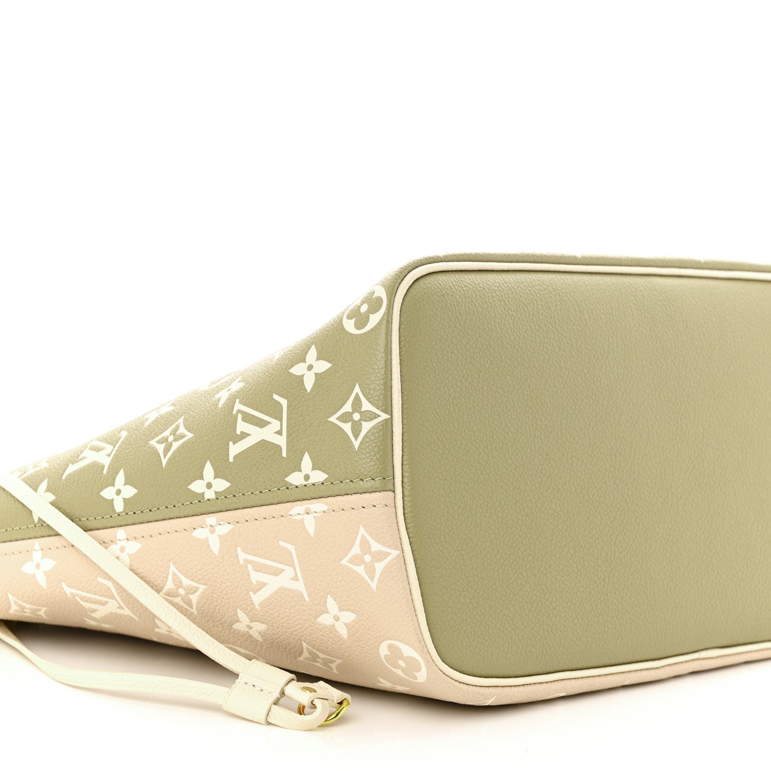 Louis Vuitton Empreinte Monogram Spring In The City Neverfull MM Kaki Beige Cream 8 of 9