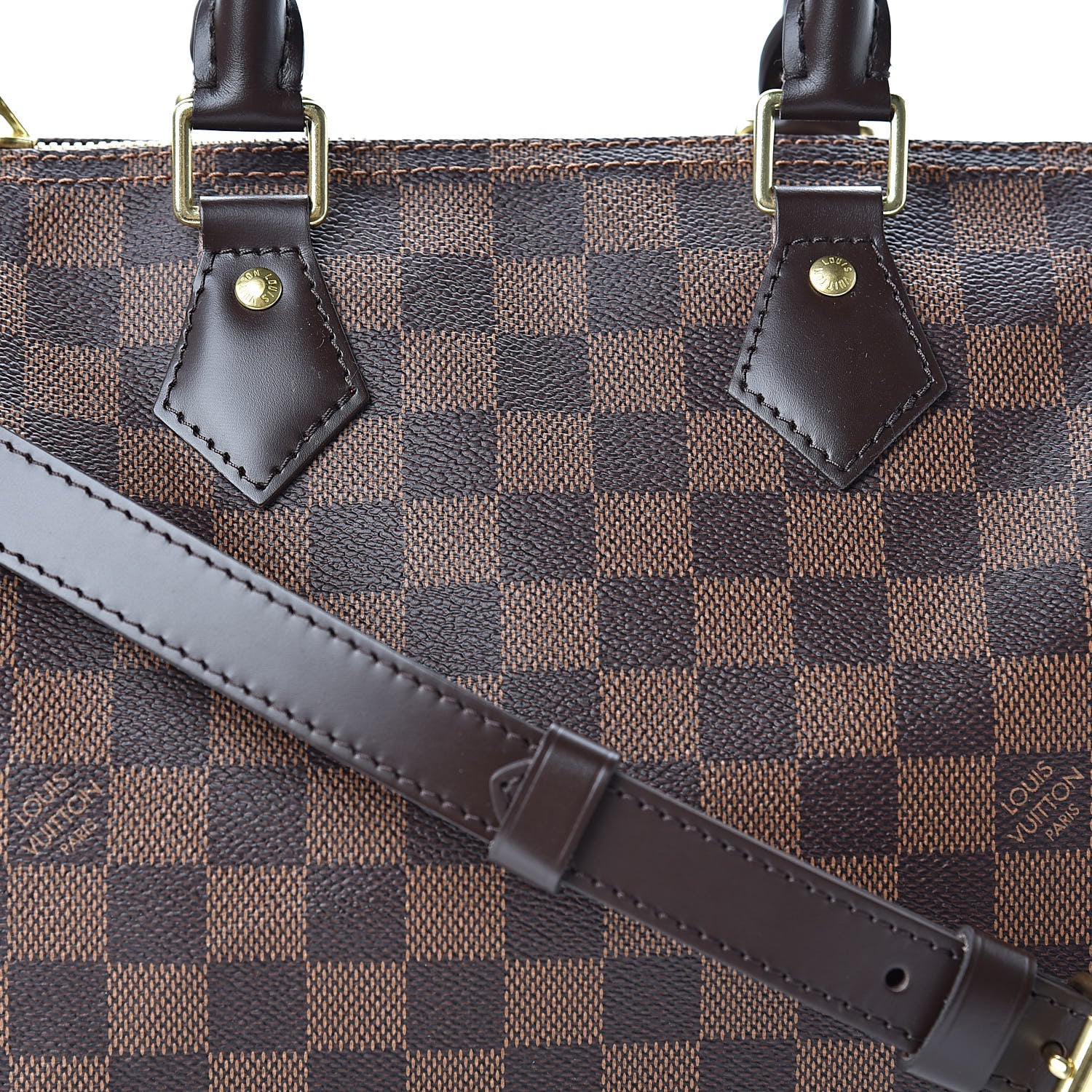 Louis Vuitton Damier Ebene Speedy Bandouliere 25 9 of 11