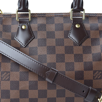 Louis Vuitton Damier Ebene Speedy Bandouliere 25 9 of 11