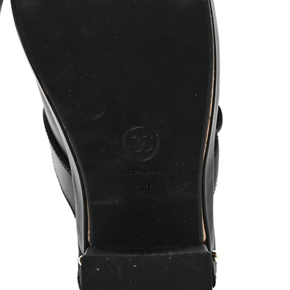 Chanel Calfskin CC Turn Lock Clogs 38 Black 6 of 7