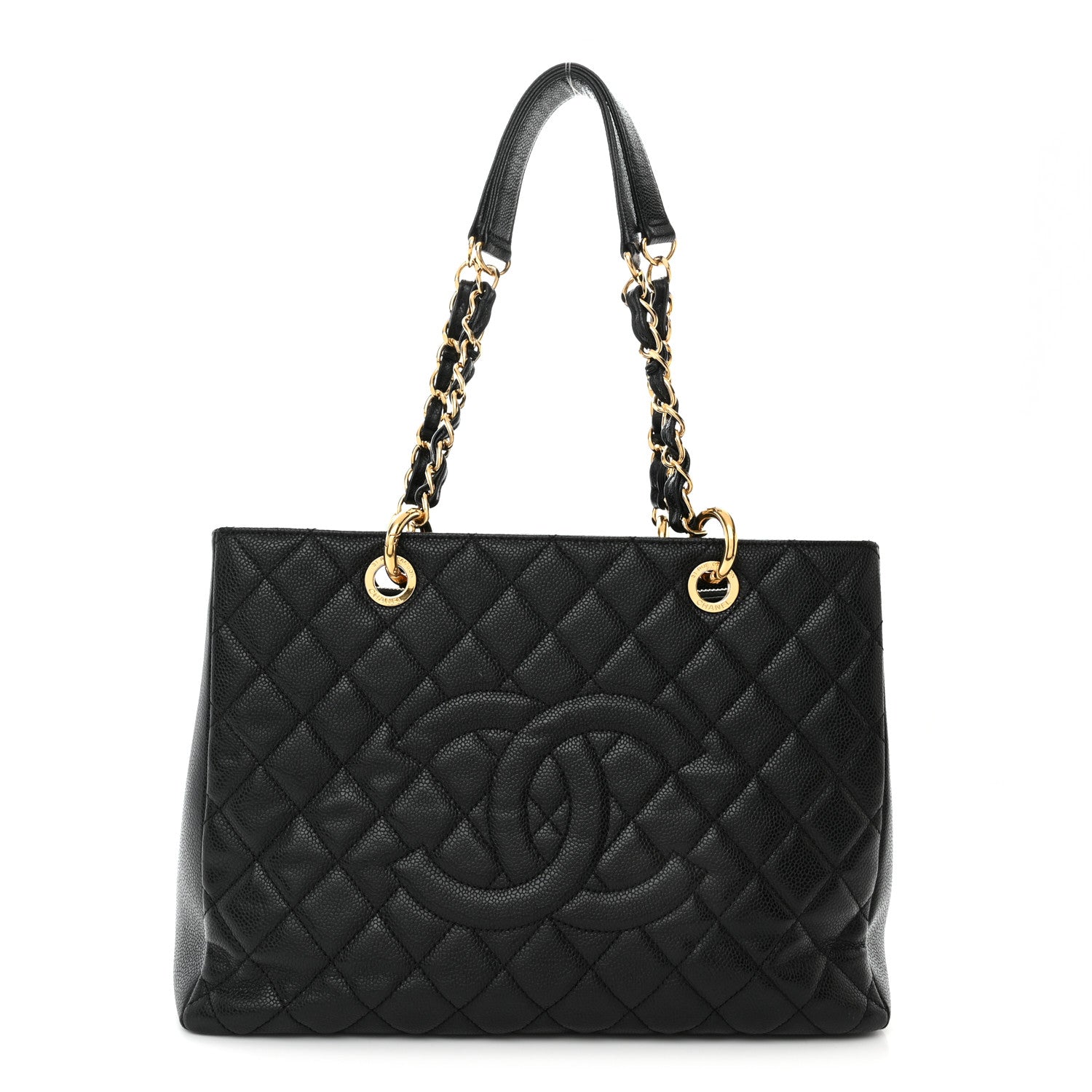 Chanel Caviar Quilted Grand Shopping Tote GST Black 1 of 11