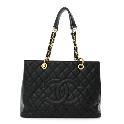 Chanel Caviar Quilted Grand Shopping Tote GST Black 1 of 11