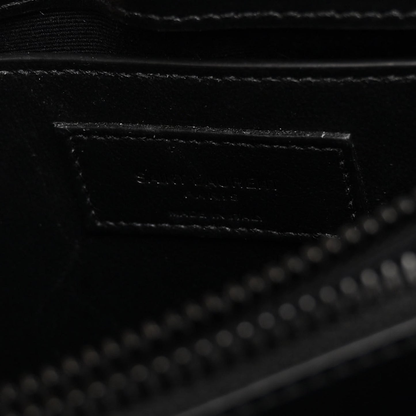 Calfskin Y Quilted Monogram Monochrome Small Loulou Chain Satchel Black
