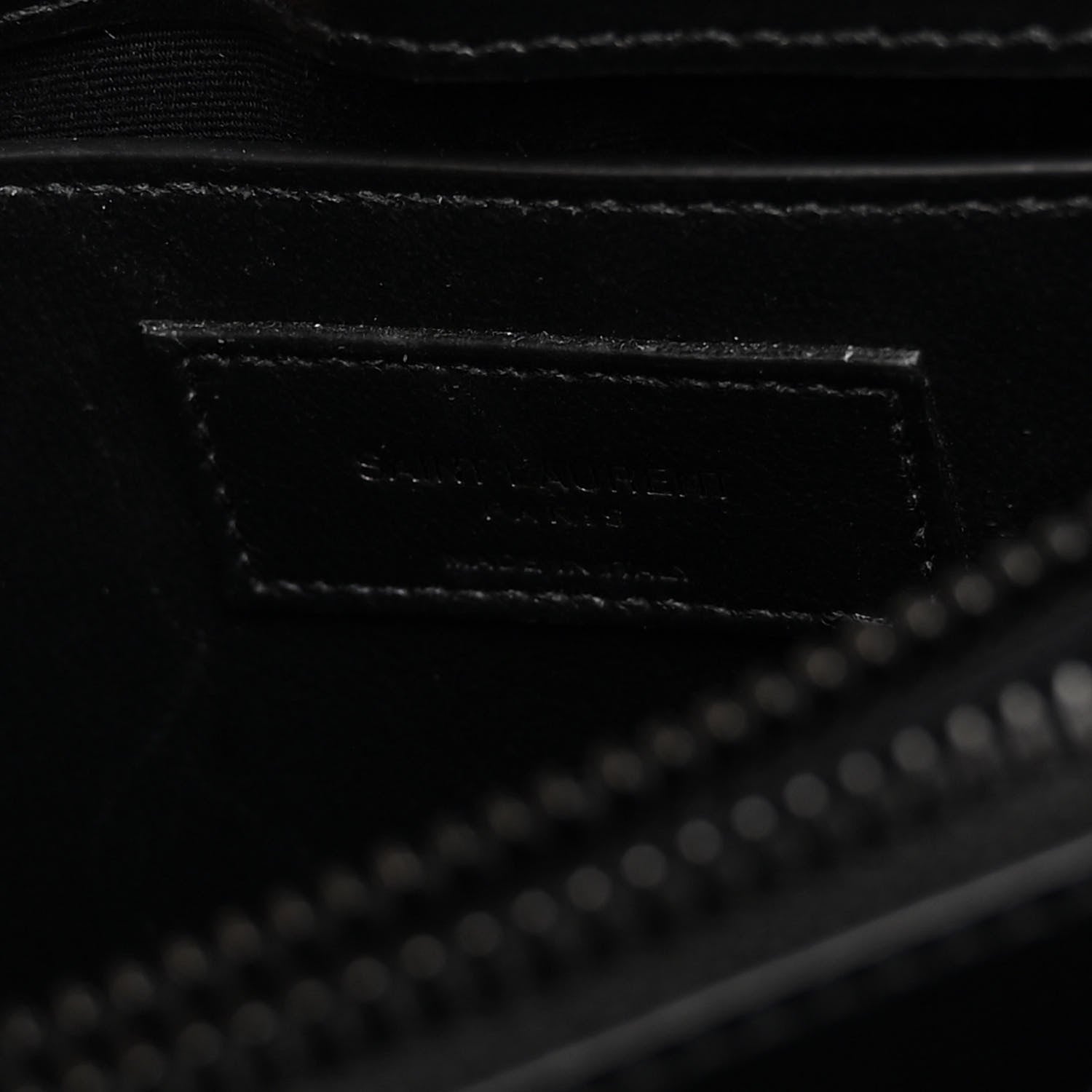 Saint Laurent Calfskin Y Quilted Monogram Monochrome Small Loulou Chain Satchel Black 6 of 9